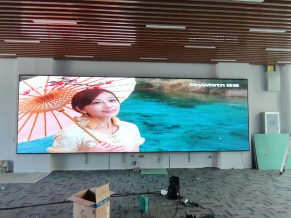 红古P1.53led小间距屏安装案例